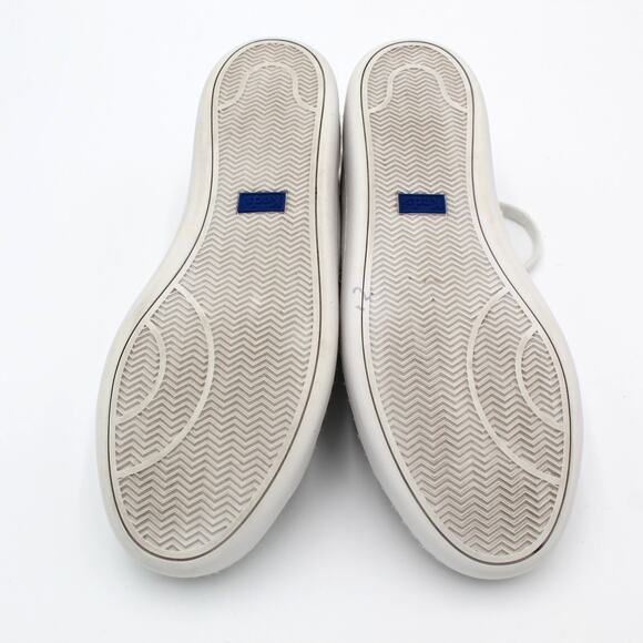 Kate Spade Keds Leather Sneakers Women 8 White Pink Heart Lips Charm Valentines - Picture 9 of 12